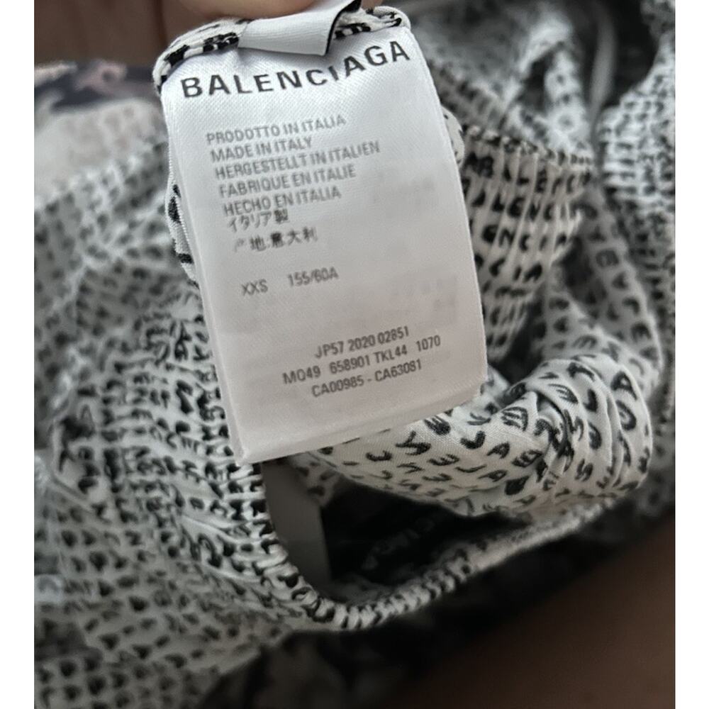 Balenciaga Unifit Logo Oversized Pants Wide leg flowy summer Size XXS - Picture 10 of 10